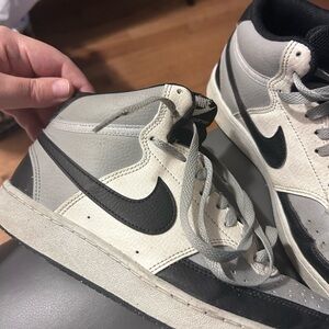 Nike High-Top Sneakers - Black and Gray